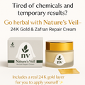 Nature's Veil — 24K Gold & Zafran Repair Cream (Includes a real 24K gold layer you can apply yourself)